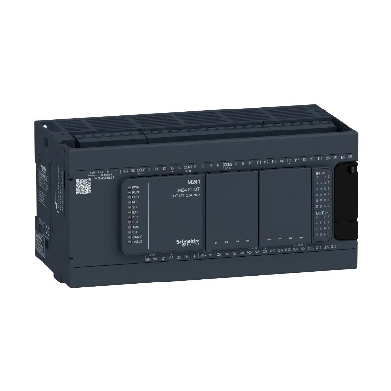 Modicon M241, contrôleur 40E/S PNP, 2 ports série, 24VCC