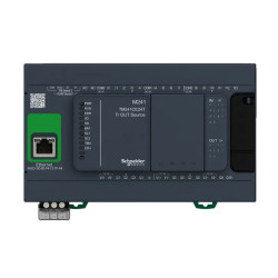 Modicon M241, contrôleur 24E/S PNP, ports Ethernet+2 série, 24VCC