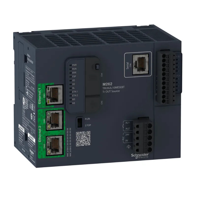 Modicon M262 - Contrôleur logique - 5ns/inst - Ethernet RJ45 - 2 adresses IP