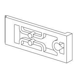 M172 PERF. 12 CLIPS-ON LO CK FOR PANEL