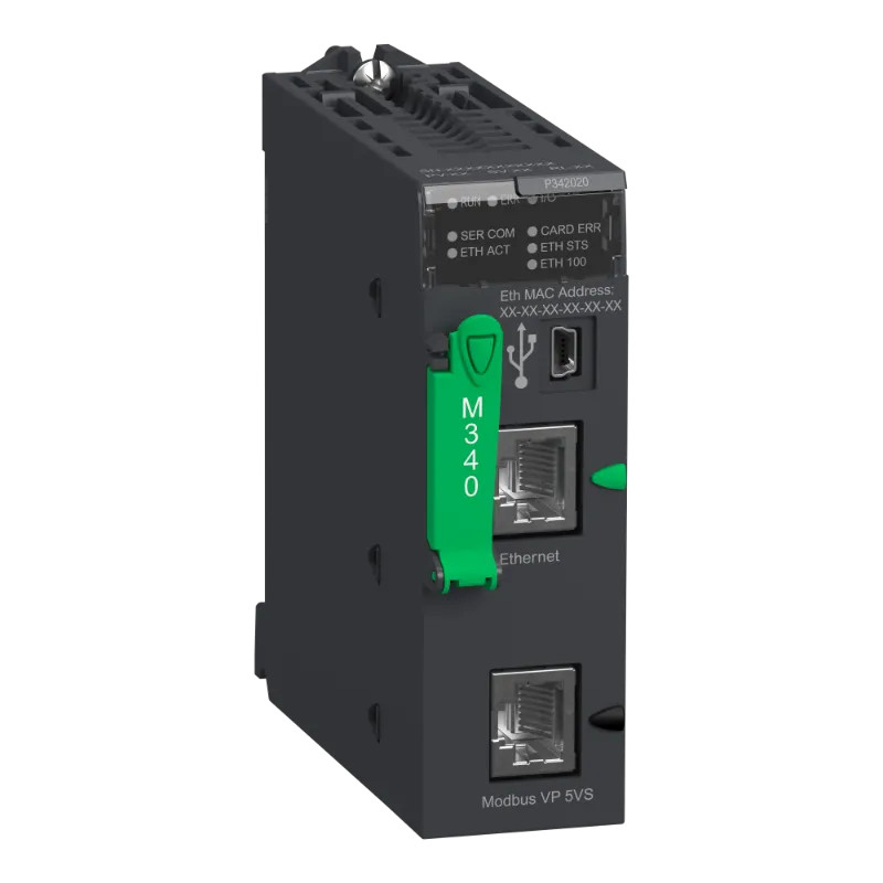 Modicon M340 - processeur - 1024 E/S TOR 256 E/S ANA - 1Modbus - 1Ethernet