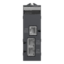 Modicon X80 - module interface bus série RS485/RS232 Modbus ASCII 2voies - durci