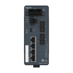 Modicon Switch administré - 4 ports cuivre & 2 ports fibre multimode