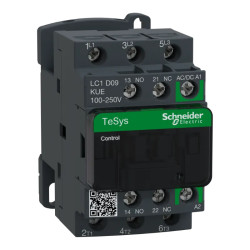 TeSys D - contacteur - 3P(3 NO) - AC3 - inf. ou egal 440V 9A - 100 à 250Vca-cc