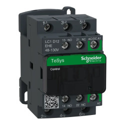 TeSys D - contacteur - 3P(3 NO) - AC3 - inf. ou egal 440V 12A - 48 à 130Vca-cc