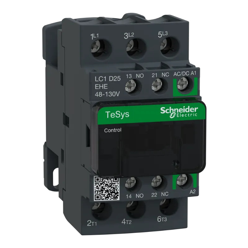 TeSys D - contacteur - 3P(3 NO) - AC3 - inf. ou egal 440V 25A - 48 à 130Vca-cc