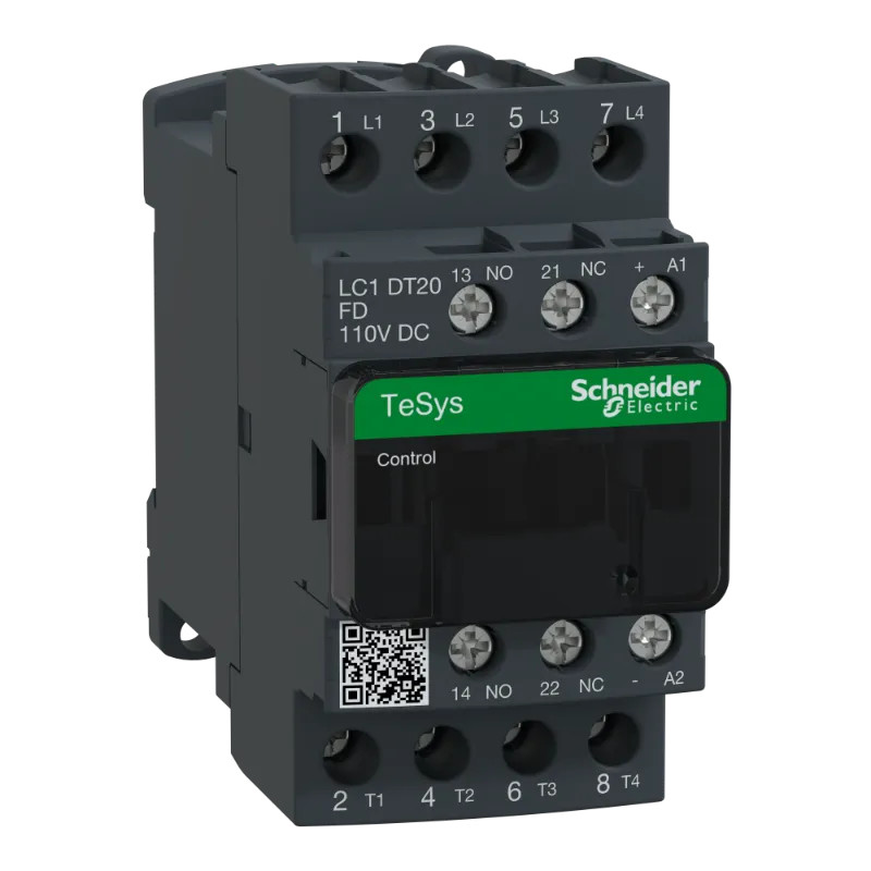 TeSys LC1D - contacteur - 4P - AC-1 440V - 20A - bobine 110Vcc