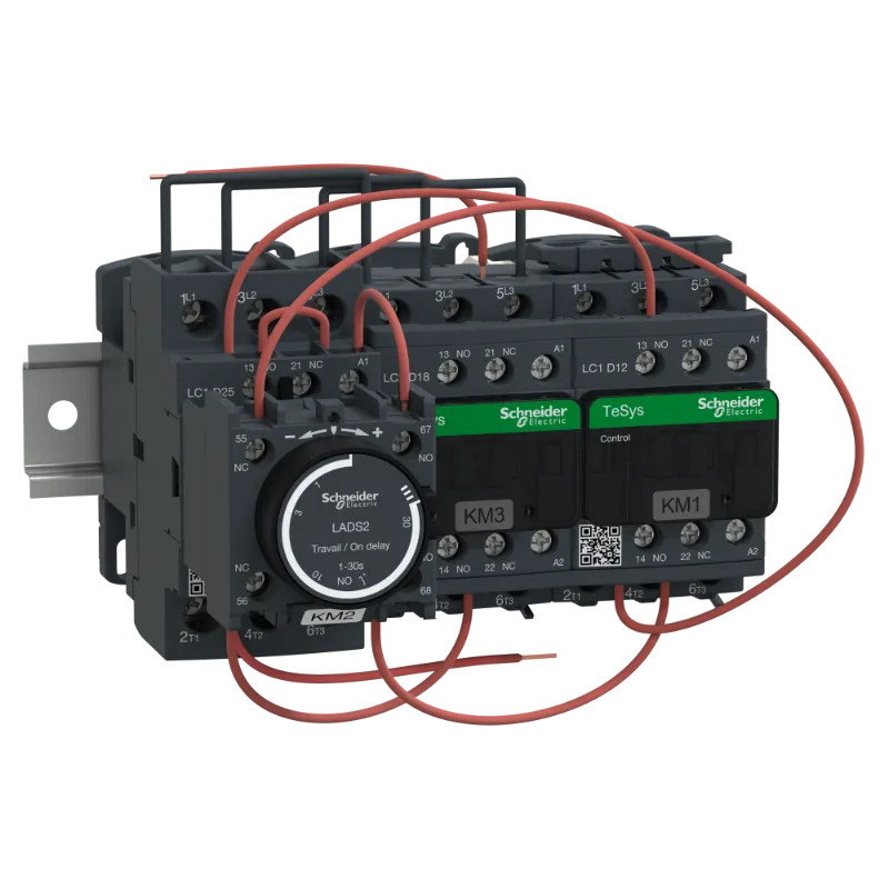 TeSys LC3D - démarreur étoile triangle sur profilé - bobine 230Vca