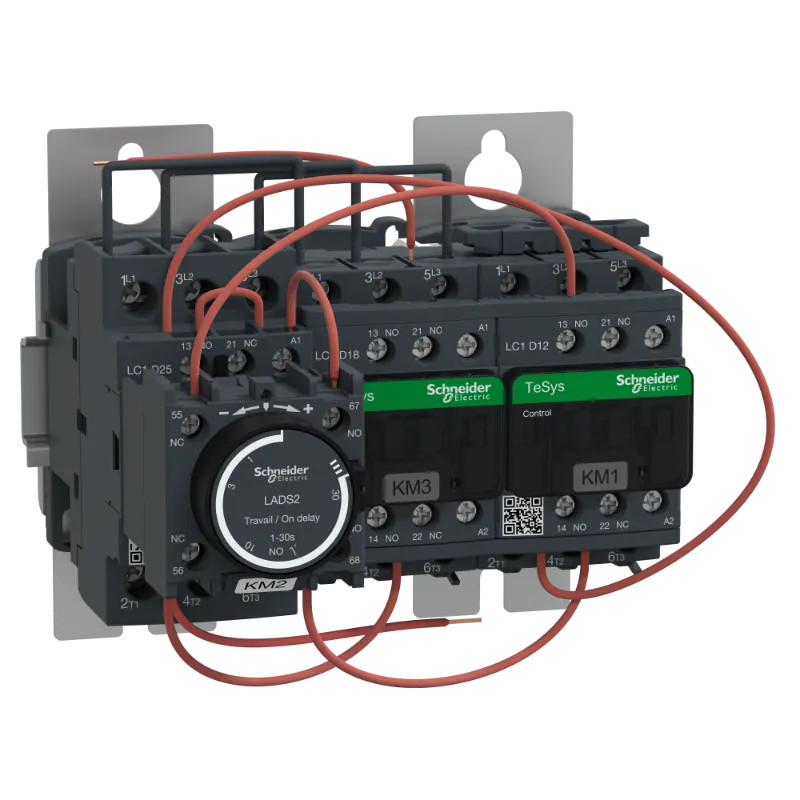 TeSys LC3D - démarreur étoile triangle sur platine - bobine 24Vca