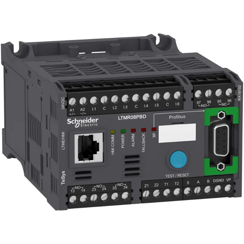 TeSys T contrôleur moteur LTM R, Profibus DP, 24 V CC, 0,4...8 A