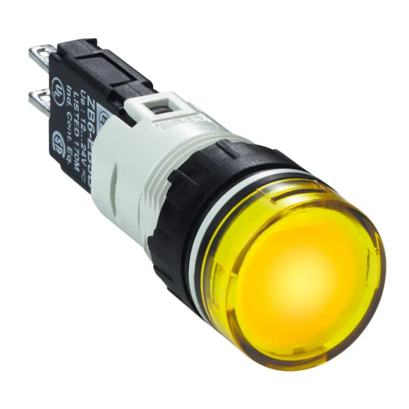 Harmony XB6 - voyant rond - Ø16mm - IP65 - DEL intégrée - 24V - cosses - jaune