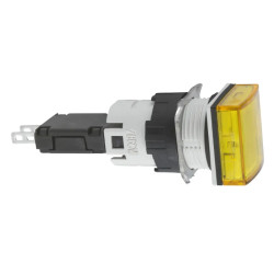 Harmony XB6 - voyant carré - Ø16mm - IP65 - DEL intégrée - 24V - cosses - jaune