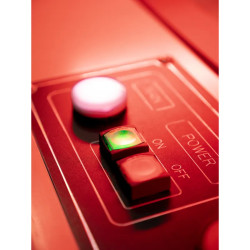 Harmony XB6 - bouton-pous. lum. complet - tête rect. - rouge - Ø16 - 24V - 1O+1F