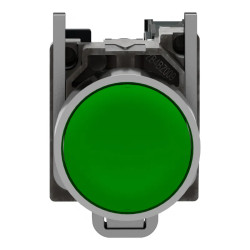 Harmony XB4 - bouton poussoir à impulsion - Ø22 - vert - 1F - vis étrier