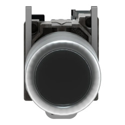 Harmony XB4 - bouton poussoir à impulsion Atx - Ø22 - noir - 1F - vis étrier