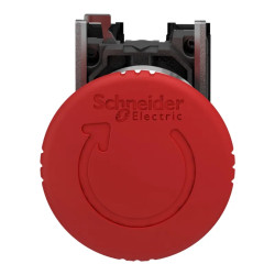 Harmony XB4 - bouton arrêt urgence - Ø40 - pousser tourner - rouge - 2O - vis