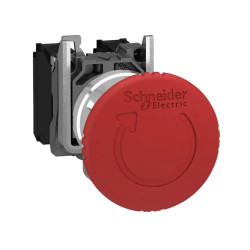 Harmony XB4 - bouton arrêt urgence Atx - Ø40 - pousser tourner - rouge - 1O+1F