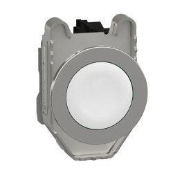 Harmony XB4 - bouton poussoir à impulsion - flush - blanc - 1F - vis étr