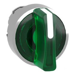 Harmony XB4 - tête bouton à manette lumineux - Ø22 - 3 pos fix - vert