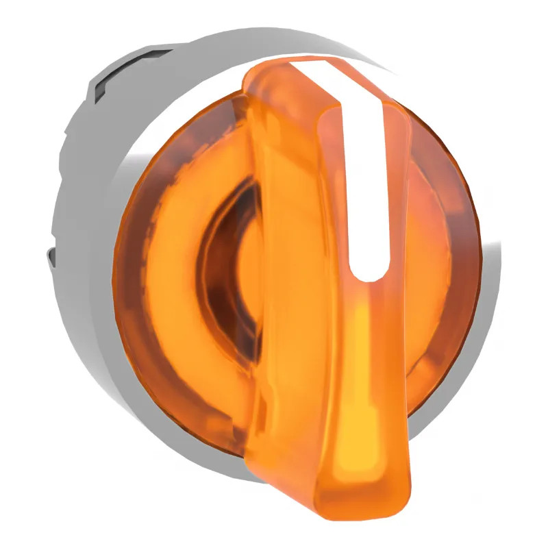 Harmony XB4 - tête bouton à manette lumineux - Ø22 - 3 pos rap DC - orange