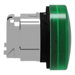 Harmony XB4 - tête voyant lumineux DEL - Ø22 - lisse - pour étiquette - vert