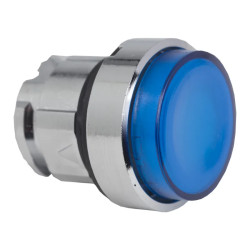 Harmony XB4 - tête bouton poussoir lumineux BA9s - Ø22 - dépassant - bleu