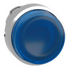 Harmony XB4 - tête bouton poussoir lumineux DEL - Ø22 - dépassant - bleu