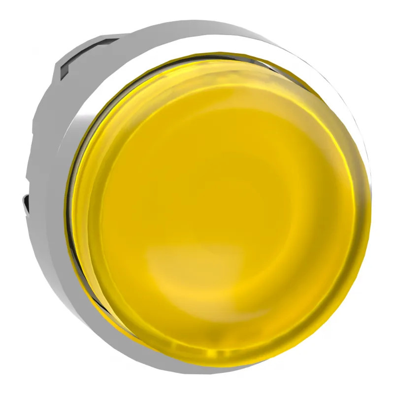 Harmony XB4 - tête bouton poussoir lum DEL - Ø22 - dépassant - jaune