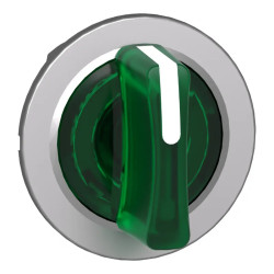 Harmony XB4 - tête bouton à manette lumineux - flush - 3 pos fix - vert