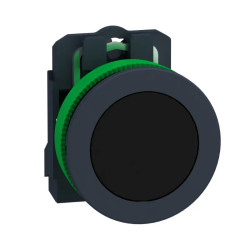 Harmony XB5 - bouton poussoir à impulsion - flush - noir - 1F - vis étrier