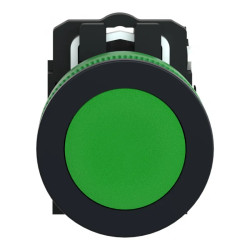 Harmony XB5 - bouton poussoir à impulsion - flush - vert - 1F - vis étrier