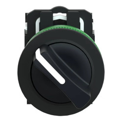 Harmony XB5 - bouton à manette - flush - 2 posit fixe - noir - 1O+1F - vis