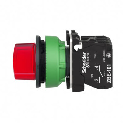 Harmony XB5 - bouton à man lumin - flush - 2 pos fix - rouge - 1O+1F - 24V