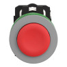 Harmony XB5 - bouton poussoir - Ø22 - col flush grise - dépass - rouge - 1O