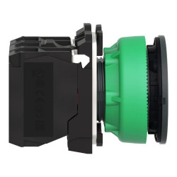 Harmony XB5 - BP lumineux DEL - flush - vert - 1O+1F - 110V - vis étrier