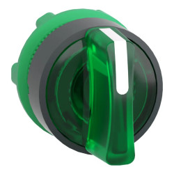 Harmony XB5 - tête bouton à manette lumineux - Ø22 - 3 pos fix - vert