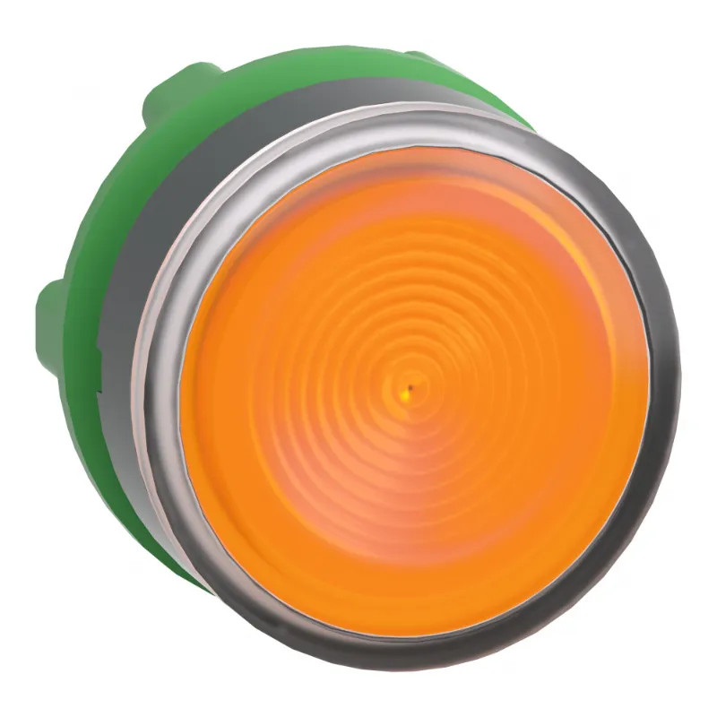 Harmony XB5 - tête bouton poussoir lumineux DEL - Ø22 - strié - orange