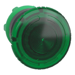 Harmony XB5 - tête bouton coup de poing lumin DEL - Ø40 - pousser tourn - vert