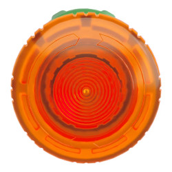 Harmony XB5 - tête bouton coup de poing lumin DEL - Ø40 - pousser tourn - orange