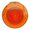 Harmony XB5 - tête bouton coup de poing lumin DEL - Ø40 - pousser tourn - orange