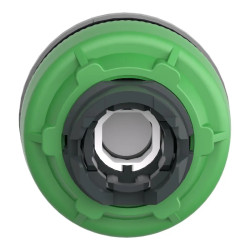 Harmony XB5 - tête de bouton poussoir - Ø22 - col flush grise - pour étiq - vert