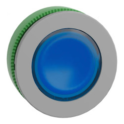 Harmony XB5 - tête de bouton poussoir - Ø22 - col flush grise - pour étiq - bleu