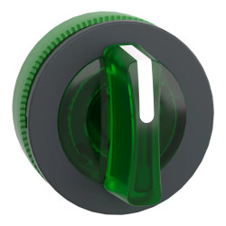 Harmony XB5 - tête bouton à manette lumineux - flush - 3 pos fix - vert