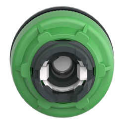 Harmony XB5 - tête bouton à manette lumineux - flush - 3 pos fix - vert