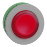 Harmony XB5 - tête bouton poussoir lum - Ø22 - col flush grise - dépass - rouge