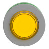 Harmony XB5 - tête bouton poussoir lum - Ø22 - col flush grise - dépass - jaune