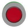 Harmony XB5 - tête de bouton poussoir lumineux - Ø22 - col flush grise - rouge