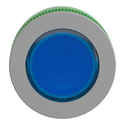 Harmony XB5 - tête de bouton poussoir lumineux - Ø22 - col flush grise - bleu