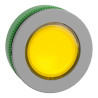 Harmony XB5 - tête de bouton poussoir lumineux - Ø22 - col flush grise - jaune