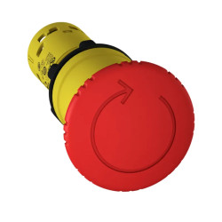 Harmony arrêt d'urgence - rouge Ø40mm - Ø22 - tourner pour déverouiller - 1O